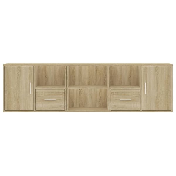 vidaXL Hjørneskap sonoma eik 160x40x45 cm sponplate