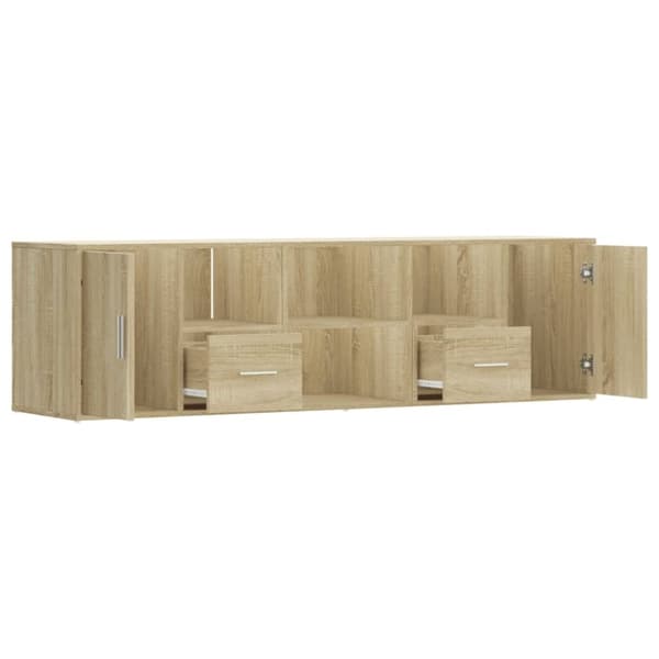 vidaXL Hjørneskap sonoma eik 160x40x45 cm sponplate