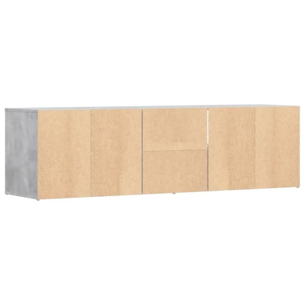 vidaXL Hjørneskap betonggrå 160x40x45 cm sponplate