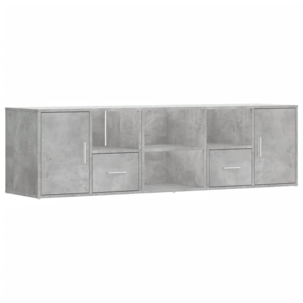 vidaXL hjørnereol 160x40x45 cm spånplade betongrå