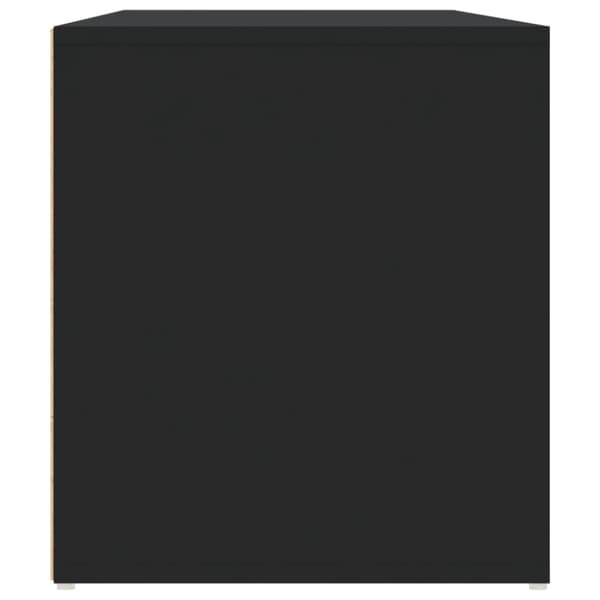 vidaXL hjørneskab 160x40x45 cm konstrueret træ sort