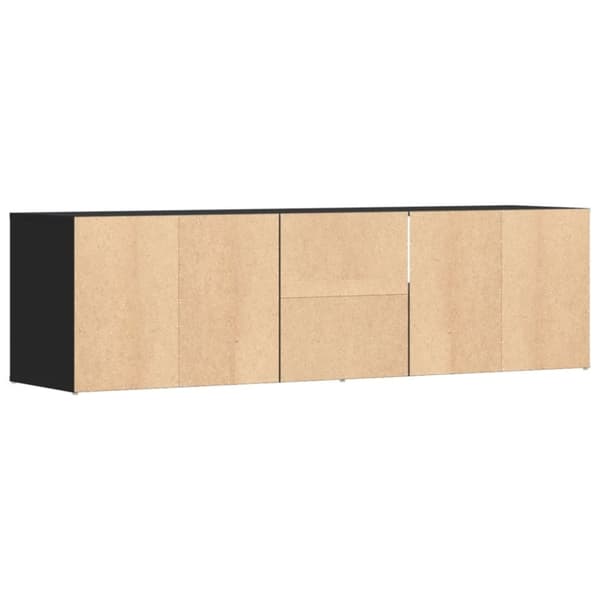 vidaXL hjørneskab 160x40x45 cm konstrueret træ sort