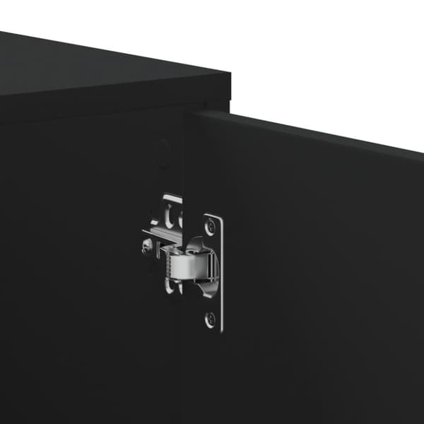 vidaXL hjørneskab 160x40x45 cm konstrueret træ sort