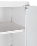 Miniatyrbilde 10 av 11: Oppbevaringsskap Hjemmekontor Hvit Stål 2 Dører 5 Hyller Industriell Design