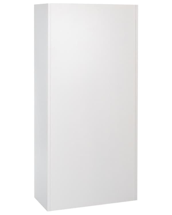 Toimistokaappi valkoinen teräs 90 x 40 x 185 cm liukuovilla hyllyillä lukittava työtilan industriaalinen tyyli