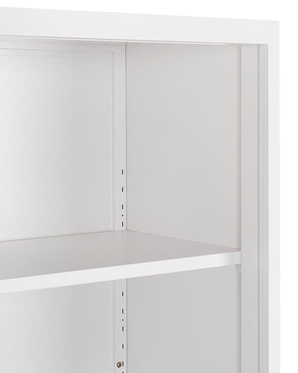 Toimistokaappi valkoinen teräs 90 x 40 x 185 cm liukuovilla hyllyillä lukittava työtilan industriaalinen tyyli