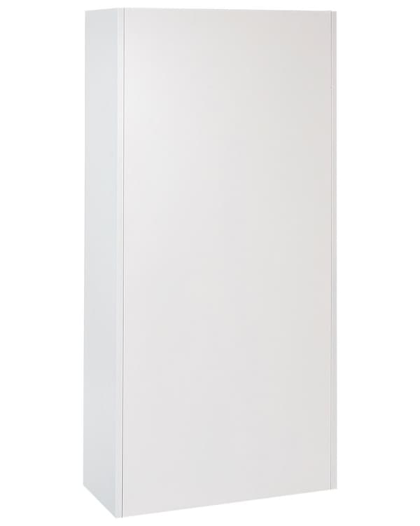 Kontorsskåp Vit Metall 90 x 40 x 184 cm med Skjutdörrar Hyllplan Låsbara Industriell Stil