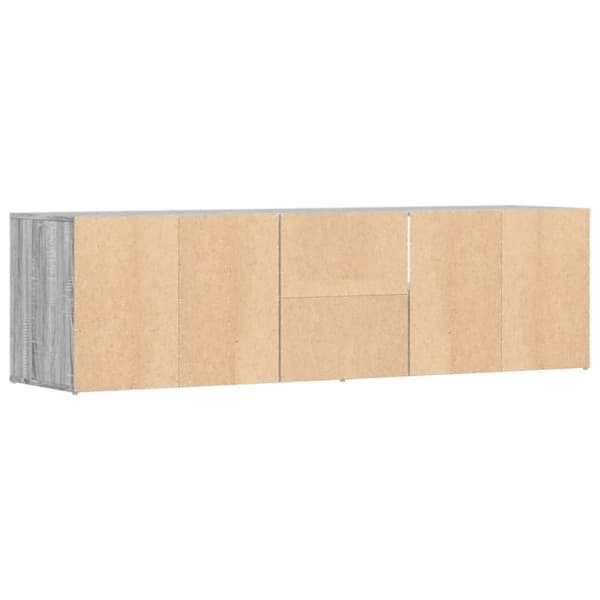 vidaXL Hjørneskap grå sonoma 160x40x45 cm konstruert tre
