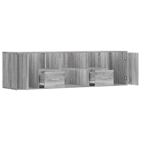 vidaXL Hjørneskap grå sonoma 160x40x45 cm konstruert tre