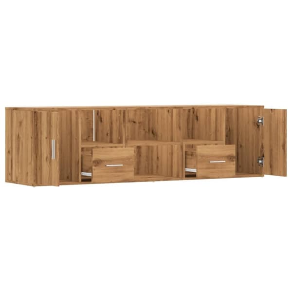 vidaXL Kulmakaappi artesaani tammi 160x40x45 cm lastulevy