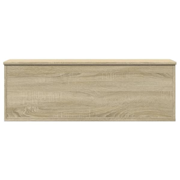 vidaXL opbevaringsboks 102x35x35 cm konstrueret træ sonoma-eg