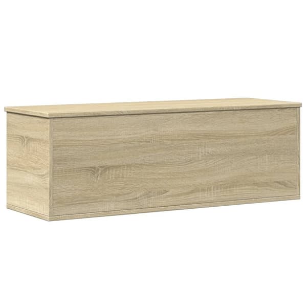 vidaXL opbevaringsboks 102x35x35 cm konstrueret træ sonoma-eg