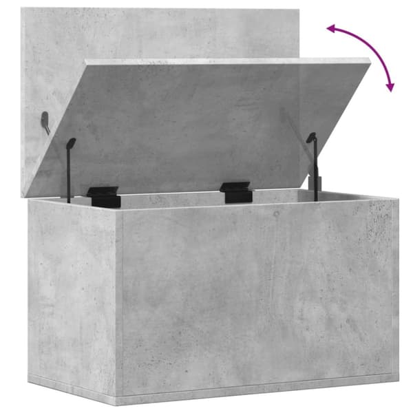 vidaXL opbevaringsboks 60x35x35 cm konstrueret træ betongrå