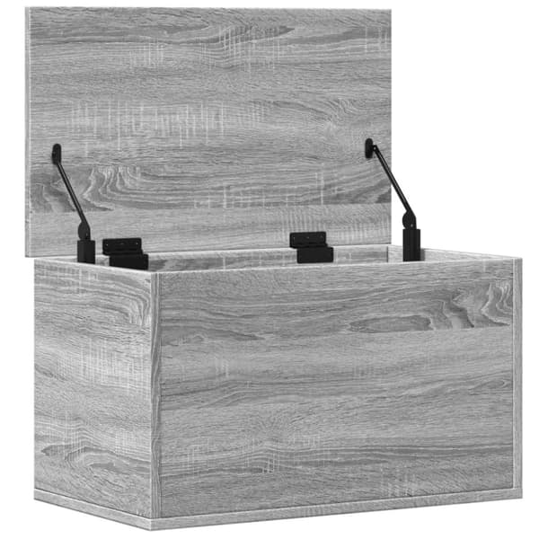 vidaXL opbevaringsboks 60x35x35 cm konstrueret træ grå sonoma-eg