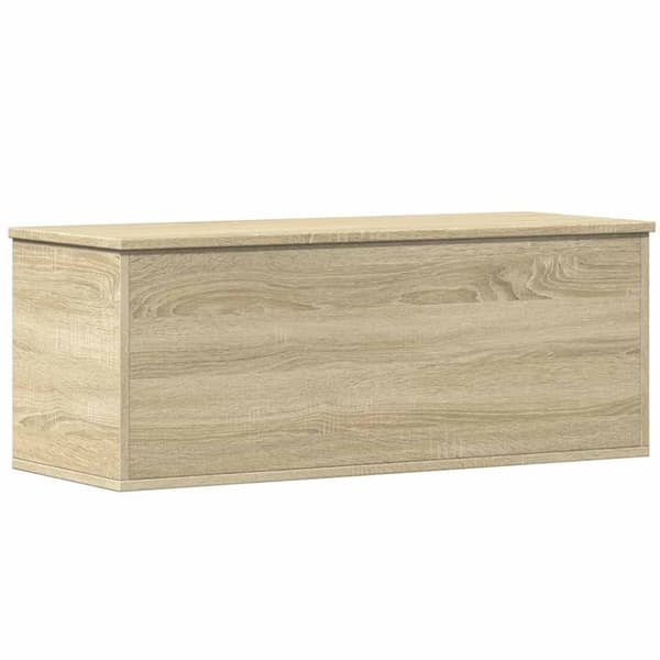 vidaXL Oppbevaringsboks sonoma eik 90x35x35 cm konstruert tre