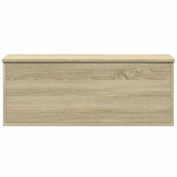 vidaXL Oppbevaringsboks sonoma eik 90x35x35 cm konstruert tre