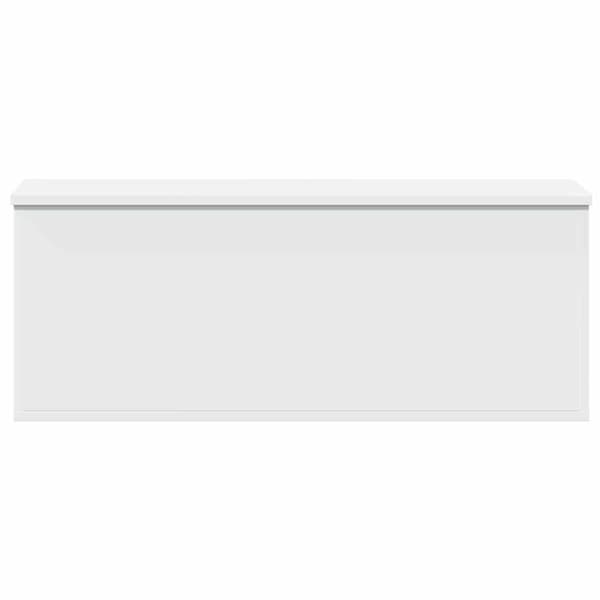 vidaXL Oppbevaringsboks hvit 90x35x35 cm konstruert tre