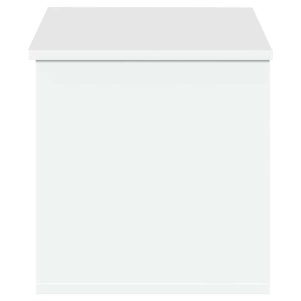 vidaXL Oppbevaringsboks hvit 90x35x35 cm konstruert tre