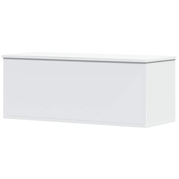 vidaXL Oppbevaringsboks hvit 90x35x35 cm konstruert tre