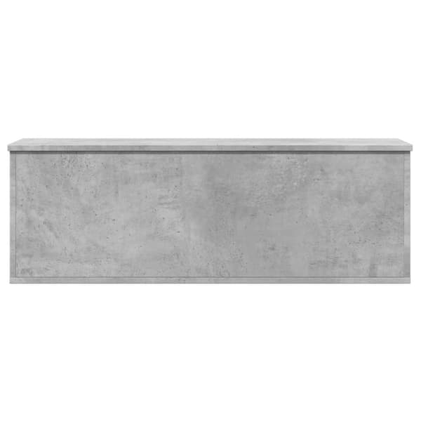 vidaXL opbevaringsboks 102x35x35 cm konstrueret træ betongrå