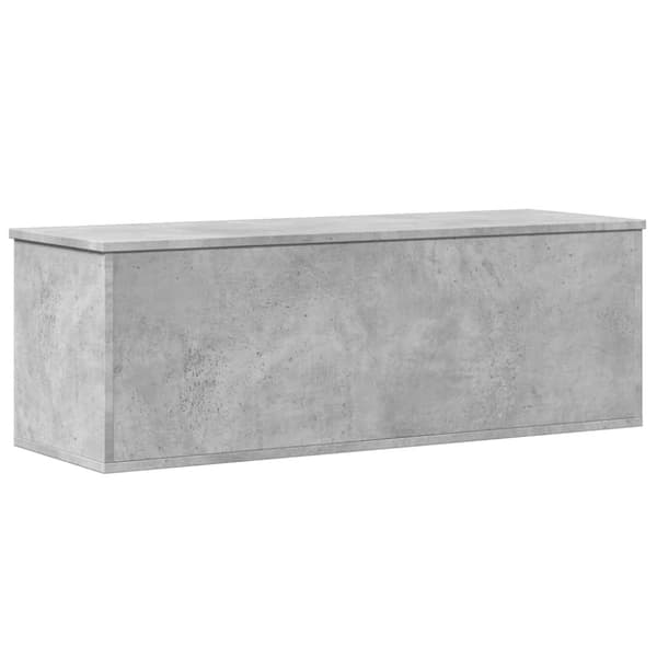 vidaXL opbevaringsboks 102x35x35 cm konstrueret træ betongrå