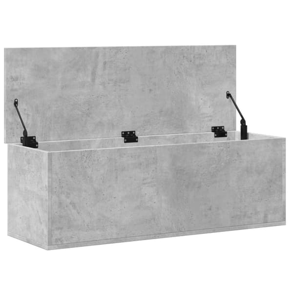 vidaXL opbevaringsboks 102x35x35 cm konstrueret træ betongrå