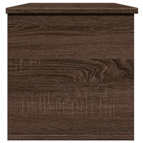 vidaXL opbevaringsboks 102x35x35 cm konstrueret træ brun egetræsfarve