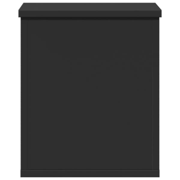 vidaXL Oppbevaringsboks svart 30x35x35 cm konstruert tre