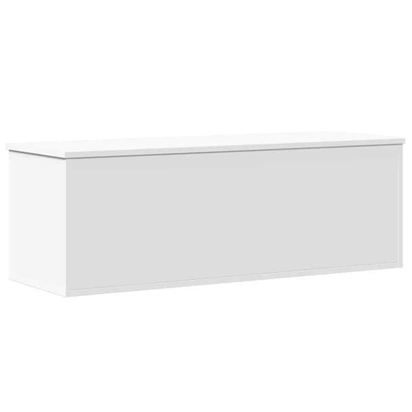 vidaXL Förvaringslåda vit 102x35x35 cm konstruerat trä