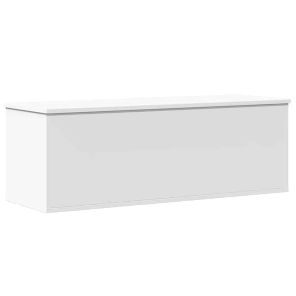 vidaXL Förvaringslåda vit 102x35x35 cm konstruerat trä