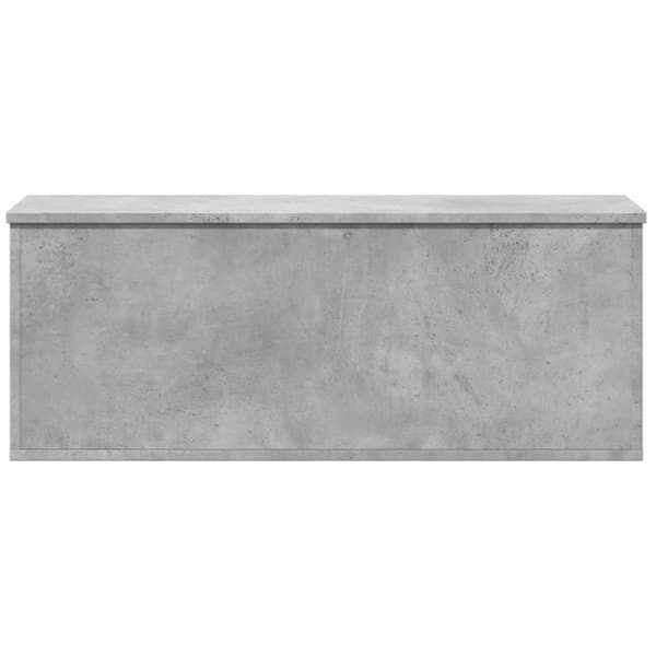 vidaXL Oppbevaringsboks betonggrå 90x35x35 cm konstruert tre