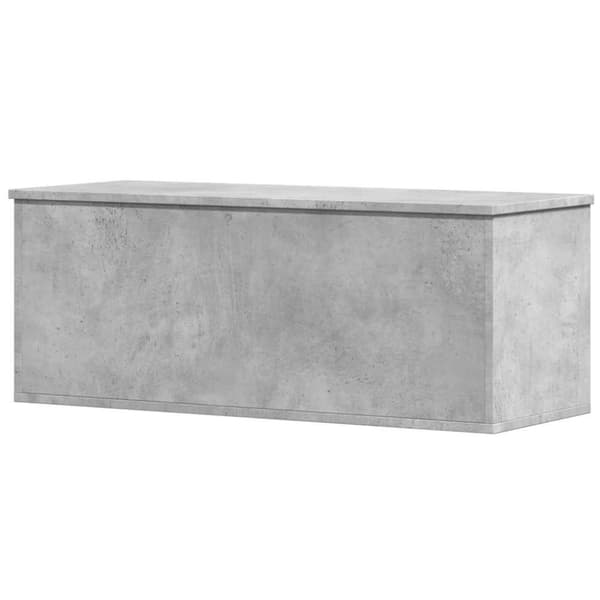 vidaXL Oppbevaringsboks betonggrå 90x35x35 cm konstruert tre
