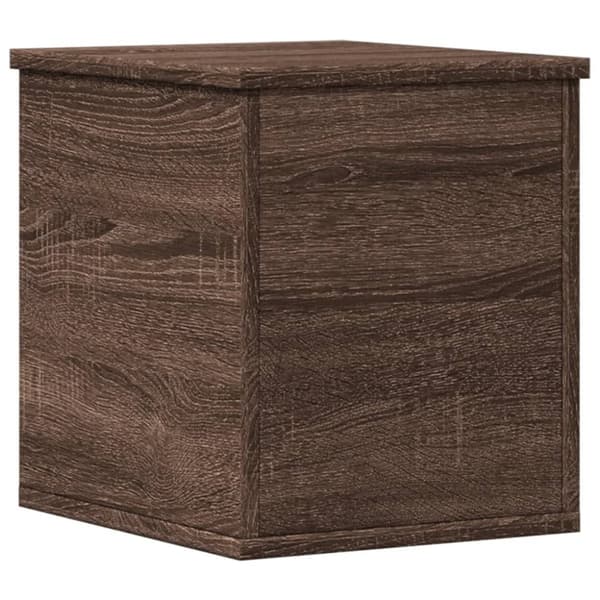 vidaXL opbevaringsboks 30x35x35 cm konstrueret træ brun egetræsfarve