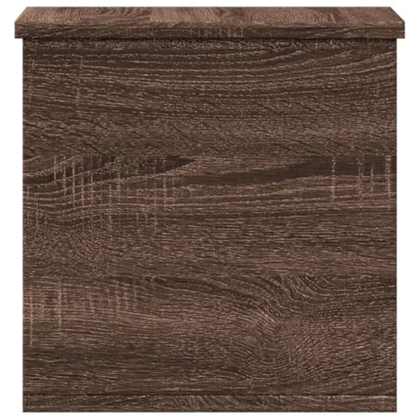 vidaXL opbevaringsboks 30x35x35 cm konstrueret træ brun egetræsfarve