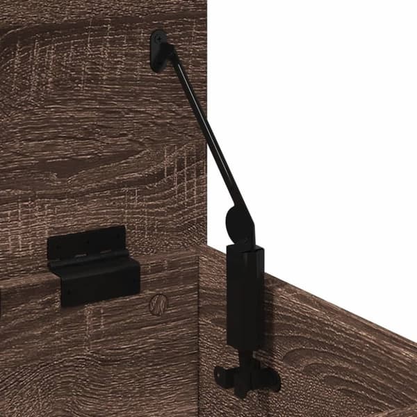vidaXL opbevaringsboks 30x35x35 cm konstrueret træ brun egetræsfarve