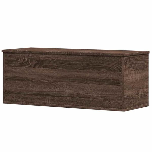 vidaXL Oppbevaringsboks brun eik 90x35x35 cm konstruert tre