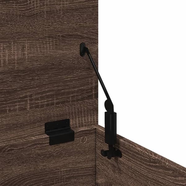 vidaXL Oppbevaringsboks brun eik 90x35x35 cm konstruert tre