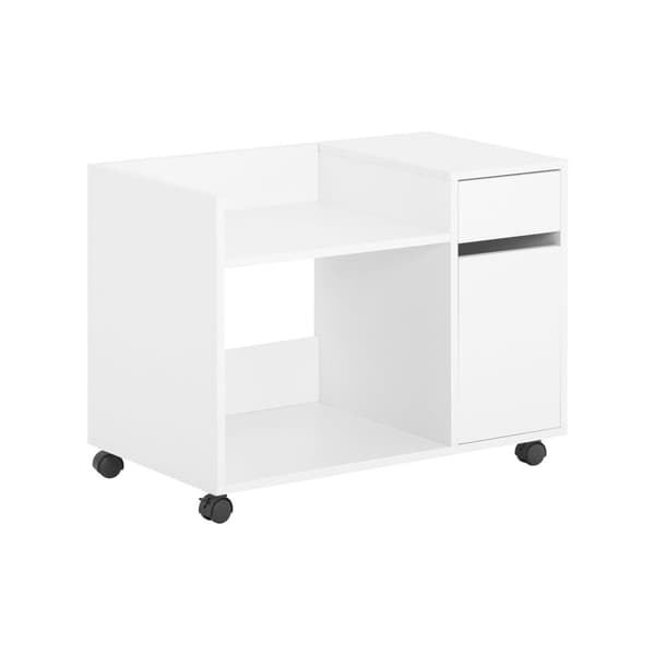 SoBuy Arkivskab Printer Stand Mobilt Arkivskab Sidebord ASK02-W