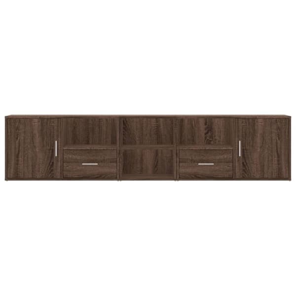 vidaXL Kulmakaappi ruskea tammi 200x40x45 cm tekninen puu