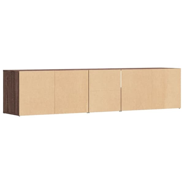 vidaXL Kulmakaappi ruskea tammi 200x40x45 cm tekninen puu