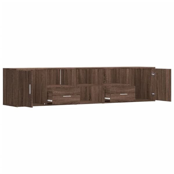 vidaXL Kulmakaappi ruskea tammi 200x40x45 cm tekninen puu