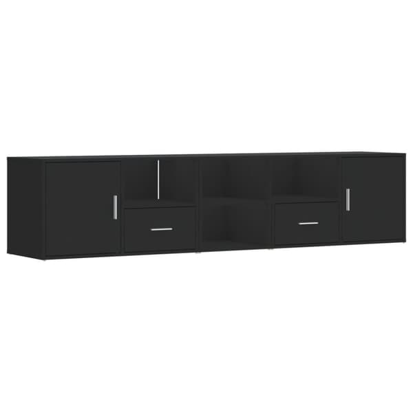 vidaXL Kulmakaappi musta 200x40x45 cm lastulevy