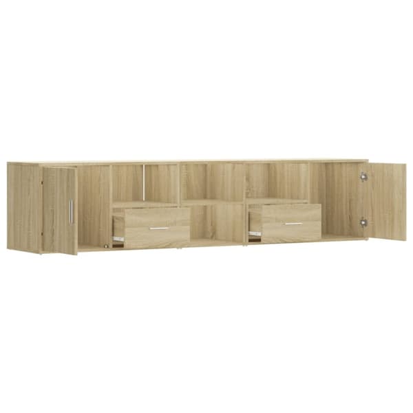 vidaXL hjørneskab 200x40x45 cm konstrueret træ sonoma-eg