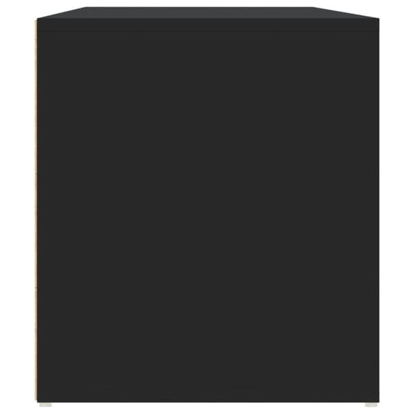 vidaXL Hjørneskap svart 200x40x45 cm konstruert tre