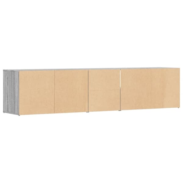 vidaXL Hjørneskap grå sonoma 200x40x45 cm konstruert tre