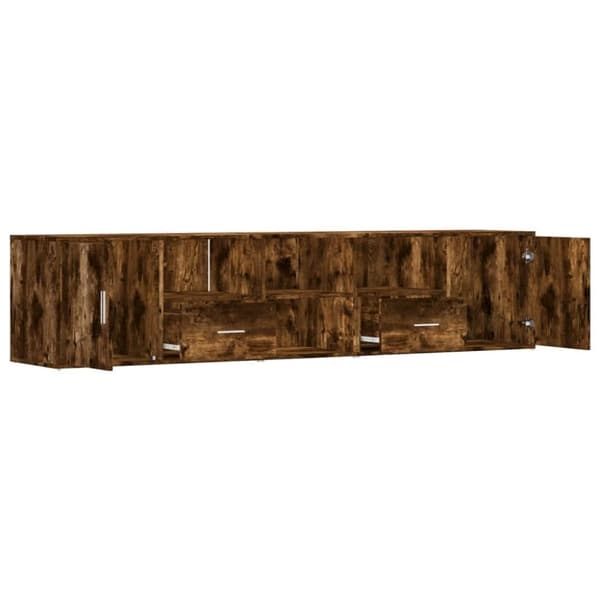 vidaXL Hjørneskap sonoma eik 200x40x45 cm konstruert tre
