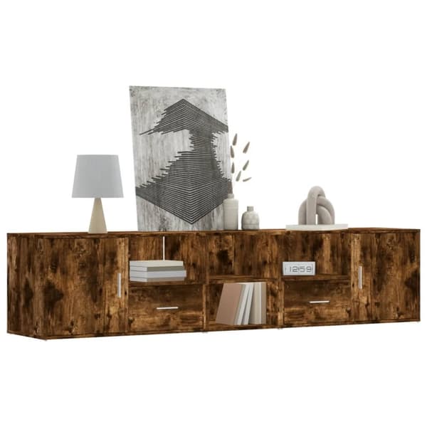 vidaXL Hjørneskap sonoma eik 200x40x45 cm konstruert tre