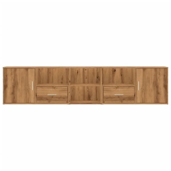 vidaXL Hjørneskap artisan eik 200x40x45 cm konstruert tre