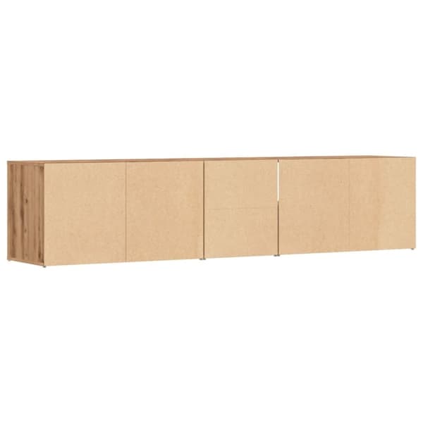 vidaXL Hjørneskap artisan eik 200x40x45 cm konstruert tre