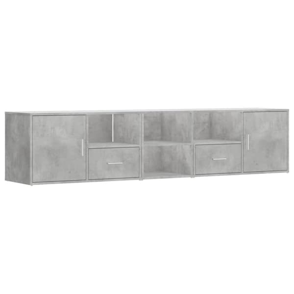 vidaXL Hjørneskap betonggrå 200x40x45 cm konstruert tre